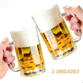 conjunto caneca de chopp 400ml